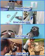 Carbide Burr Set Compatible with Dremel 1/8" Shank 20PCS Die Grinder Rotary Tool Rasp Bits Wood Carving Accessories Attachments Cutting Burrs Metal WoodArtSupply