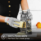 Premium Cut Resistant Gloves Food Grade — Level 5 Protection; Ambidextrous; Machine Washable; Superior Comfort and Dexterity; Lightweight Protective WoodArtSupply