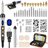SREMTCH 43-Piece Adjustable Temperature Pyrography Pen and Wood Burning Kit WoodArtSupply