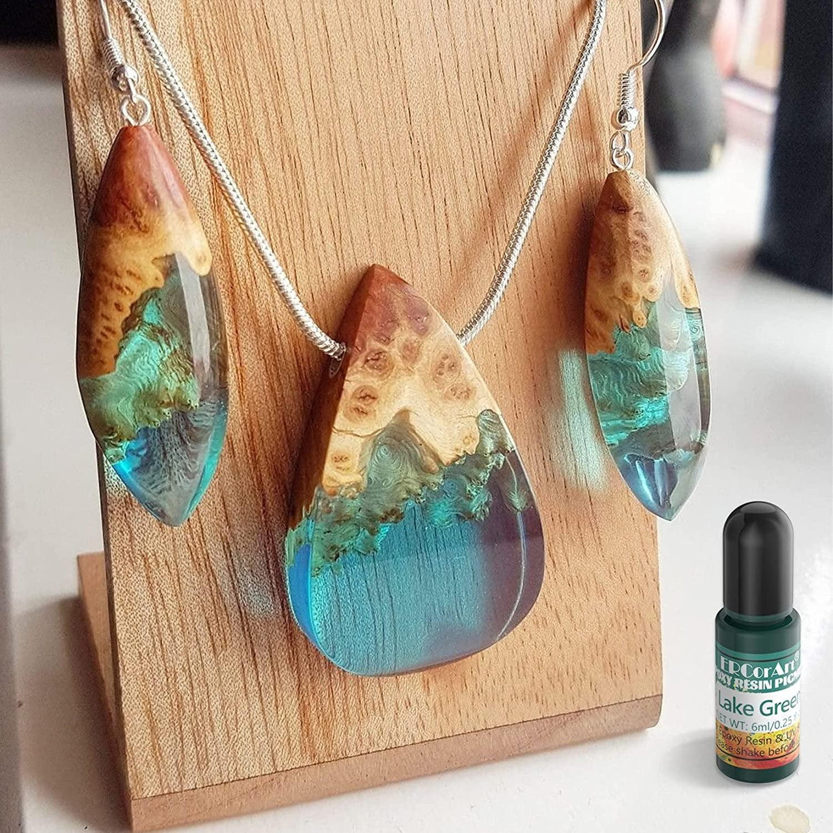 Epoxy Resin Pigment - 30 Colors Transparent UV Resin Dye, Epoxy Resin Color, Highly Concentrated Epoxy Resin Colorant for Resin Jewelry Making Kit, WoodArtSupply