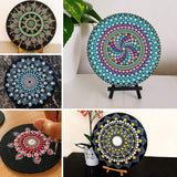 31 Pieces Mandala Dotting Tools Set Professional Supplies Tools Kits, Include Mini Easel, Paint Tray WoodArtSupply