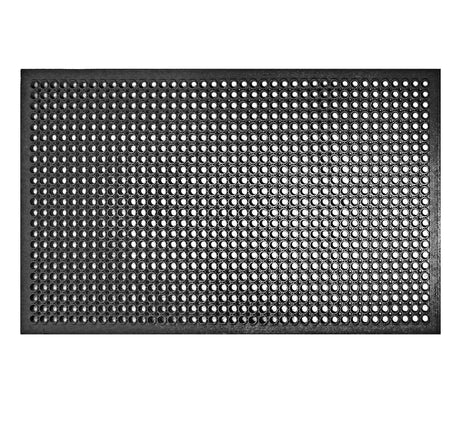 New Star Foodservice 533517 Commercial Grade Grease Resistant Anti-Fatigue Rubber Floor Mat, 36" x 60", Black New Star Foodservice