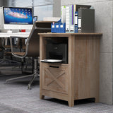 PrimeZone 30" Tall Nightstand for King & Queen Bed with Storage Drawer & Open Cubby - Beige Wood End Table Bedside Table for Living Room, Bedroom, PrimeZone