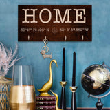 Zexpa Apparel Personalized Wood Key Hook for Couple Mr Mrs Customized Wooden Wall Key Rack, Custom Wedding Date Zexpa Apparel