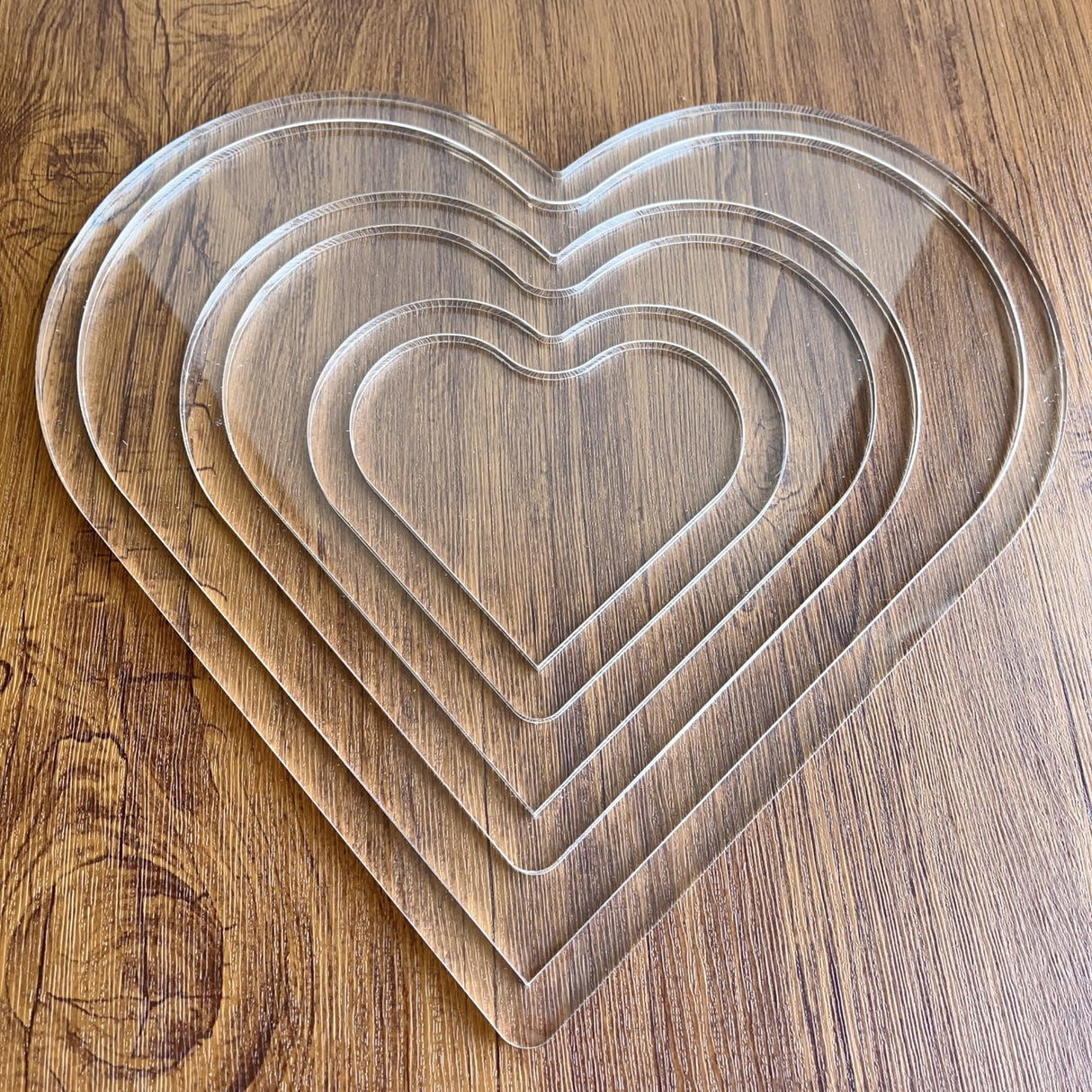 3 Hearts Nesting Valet Tray Router Template, Router Jig, Woodworking Template, Craft Template Phocaea