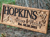 Rustic Wedding Decor | Personalized Wedding Gifts | Custom Wedding Signs | Last Name Sign | Love Bird Wall Decor | Bridal Shower Sign | Wood Garden 3D Woodworker