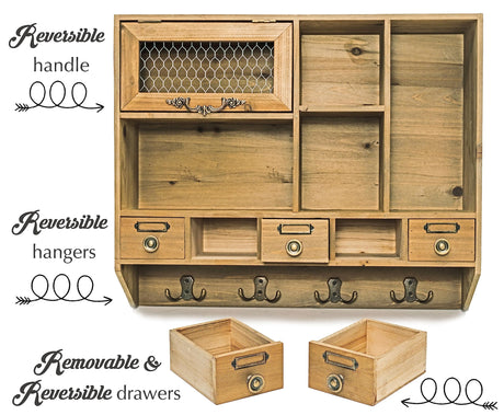 Farmhouse Solid Wood Multi-Functional Medicine Cabinet for Elegant Storage Solutions Felt Creative Home Goods