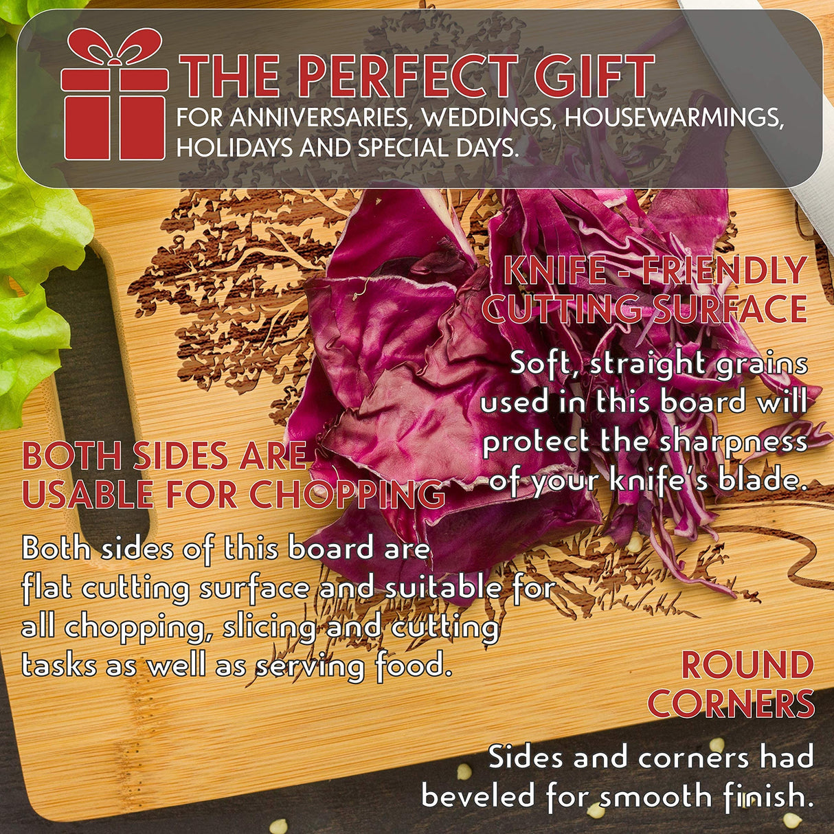 Personalized Cutting Board, 15 Designs - Gifts for Couples, Housewarming Gifts, Wedding Gifts, Engraved Kitchen Sign - Personalized Gifts for Mom Lara Laser Works