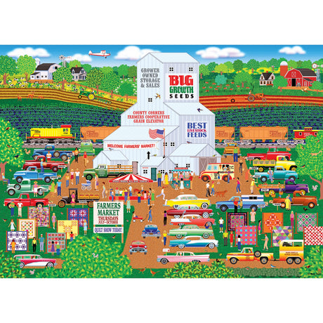 Cra-Z-Art - RoseArt - Home Country - County Corner Farmer's Market - 1000 Piece Jigsaw Puzzle George