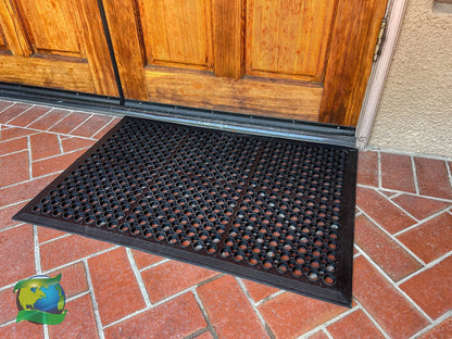 Envelor Anti Fatigue Rubber Floor Mat Non-Slip Restaurant Mat for Floors Bar Drainage Mat Doormat Utility Garage Home Slip Pool Entry 24 x 36 Inches