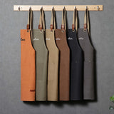 MT WORLD Personalized Chef Apron with Cross Back Straps for Men Women, Cotton Canvas Apron for Artists Painting, Kitchen Cooking Cross Back Apron for MT WORLD