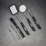 NEIKO 20736A (6) Piece Set, Magnetic Tool & Telescoping Mirror Set, Adjustable Telescoping Magnetic Pickup Tool, Flashlight 15lb Retriever Tool, 360 NEIKO