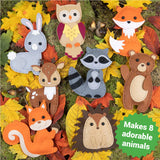 Craftorama Sewing Kit for Kids, Fun and Educational Animal Craft Set for Boys and Girls Age 7-12, Sew Your Own Felt Animals Craft Kit for Beginners, Craftorama