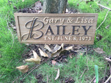 ADVPRO Personalized Custom Made Solid Pine Wood rustic home sign décor - wedding, anniversary, housewarming - fully customized with First/Last/Family AdvPro
