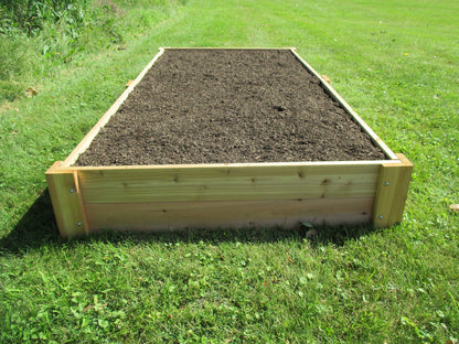 Infinite Cedar Raised Bed Garden Kit 4'x8'x11 - WoodArtSupply