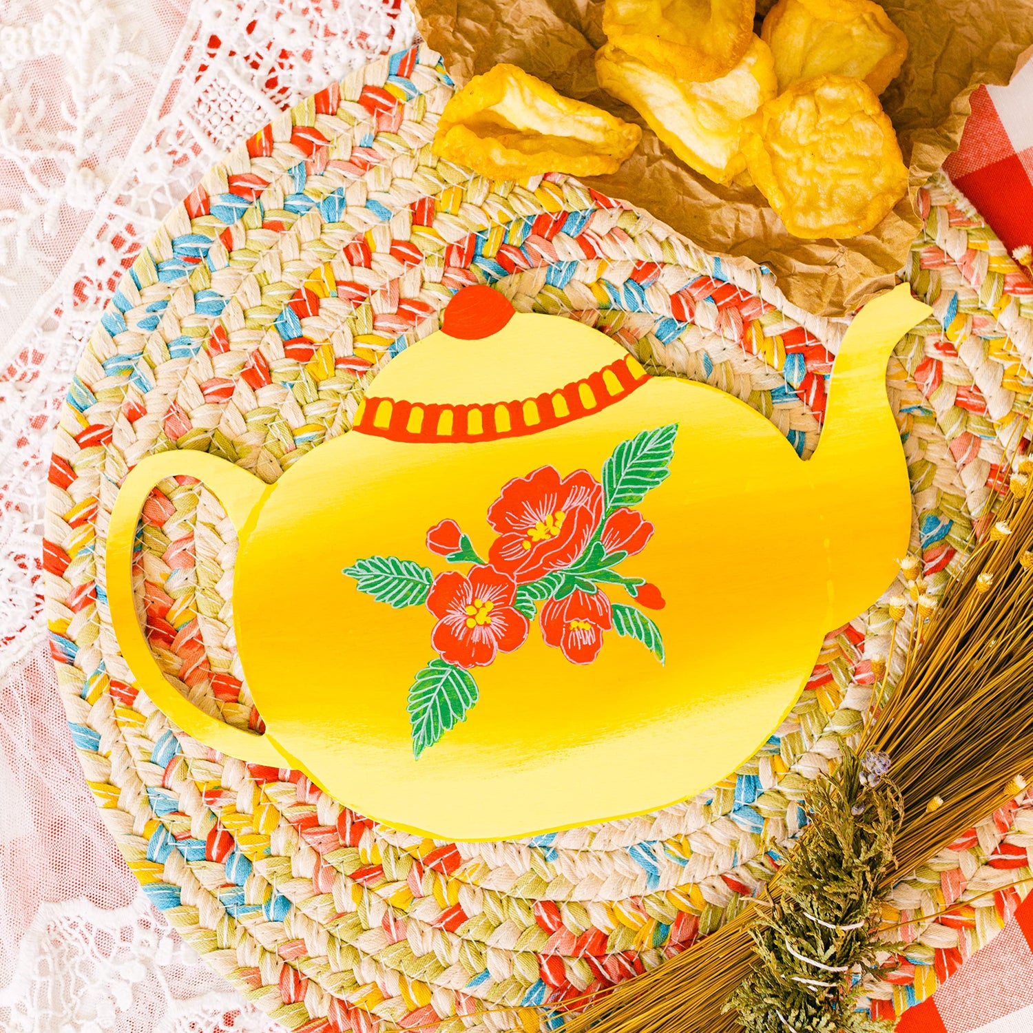 Tea Kettle Wood Cutouts 7-1/2 x 12-inch, Pack of 1 Unfinished Wood Crafts Blank, Wooden Shapes for Crafts & Party Decor, by Woodpeckers Woodpeckers