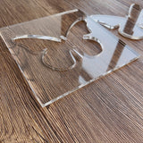 Butterfly Router Template, Clear Acrylic Template, Woodworking Router Template Phocaea