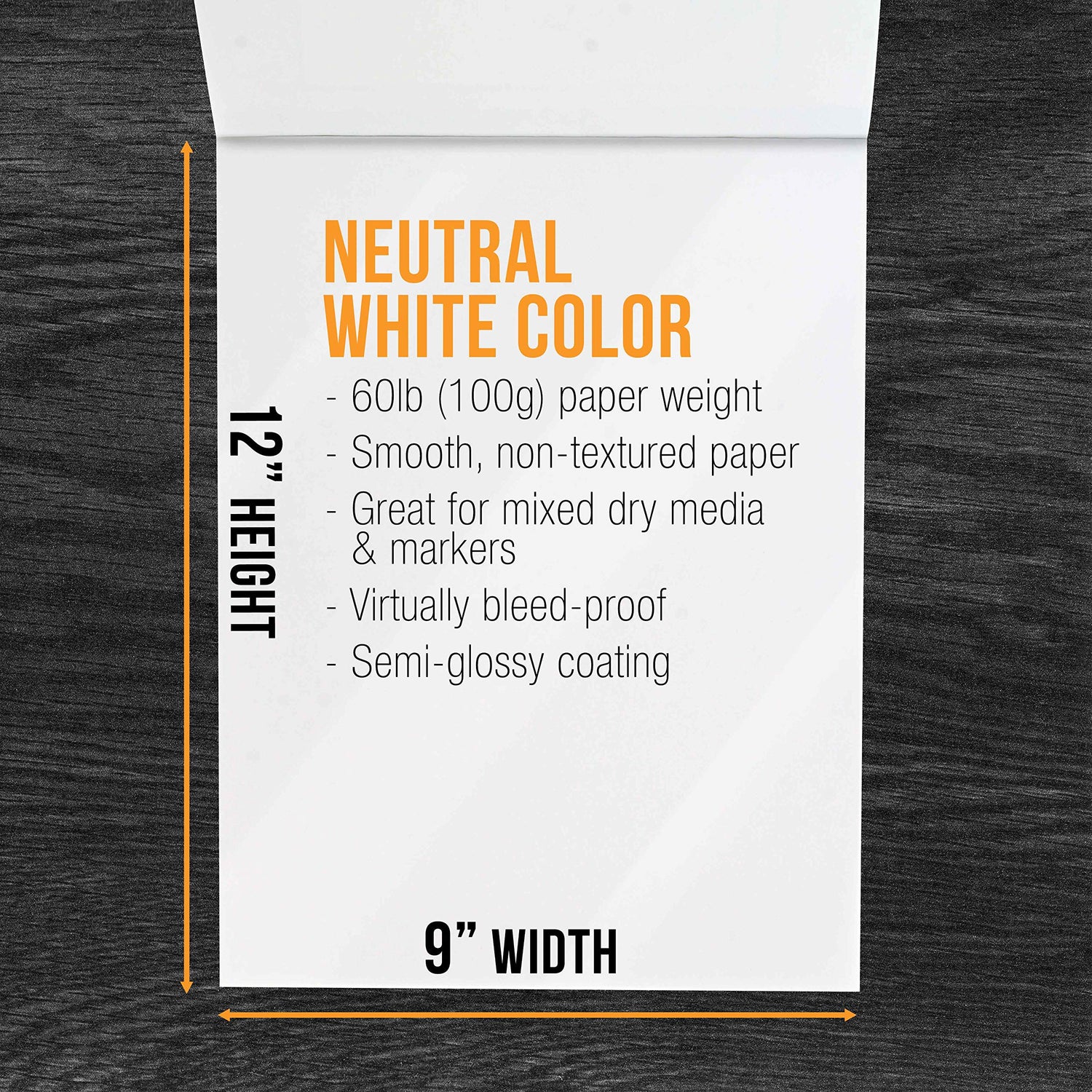 U.S. Art Supply 9" x 12" Premium Manga-Marker Paper Pad, 60 Pound (100gsm), Pad of 24-Sheets (Pack of 2 Pads) US Art Supply