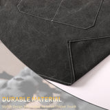 Tosewever 2 Pack Canvas Cross Back Chef Apron for Men Women with Pockets, Cotton Tool Aprons for Cooking Kitchen BBQ Artist (Black, 2 Pack) Tosewever