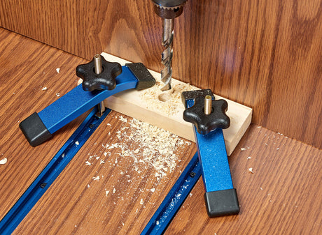 HOTTARGET Aluminum T-track Hold Down Clamps,6-3/8"L x 1-1/4"Width-Woodworking and Clamps - High Strength Aluminum Alloy 6063 - Fine Sandblast HOTTARGET