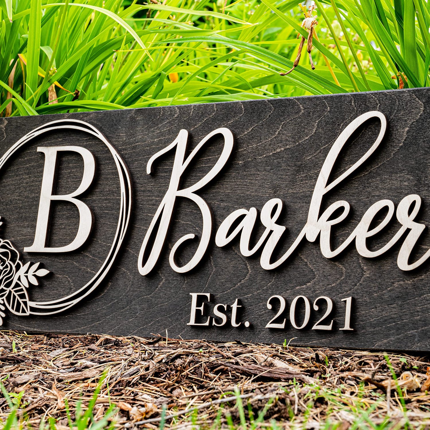 Personalized Wedding Gift | Custom Wood Sign | Wooden Last Name Established Sign | Family Name Sign Wooden Sign | Bridal Shower Gift | Anniversary Laser Woodworker