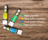 MyArtscape Acrylic Paint Set - 24 x 21ml Tubes - Lightfast - Heavy Body MyArtscape