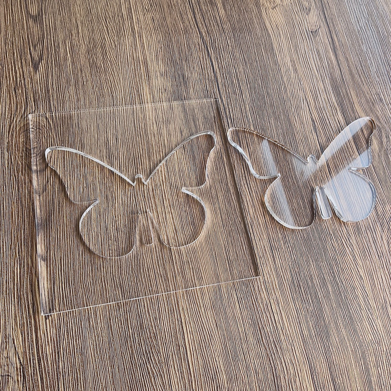 Butterfly Router Template, Clear Acrylic Template, Woodworking Router Template Phocaea