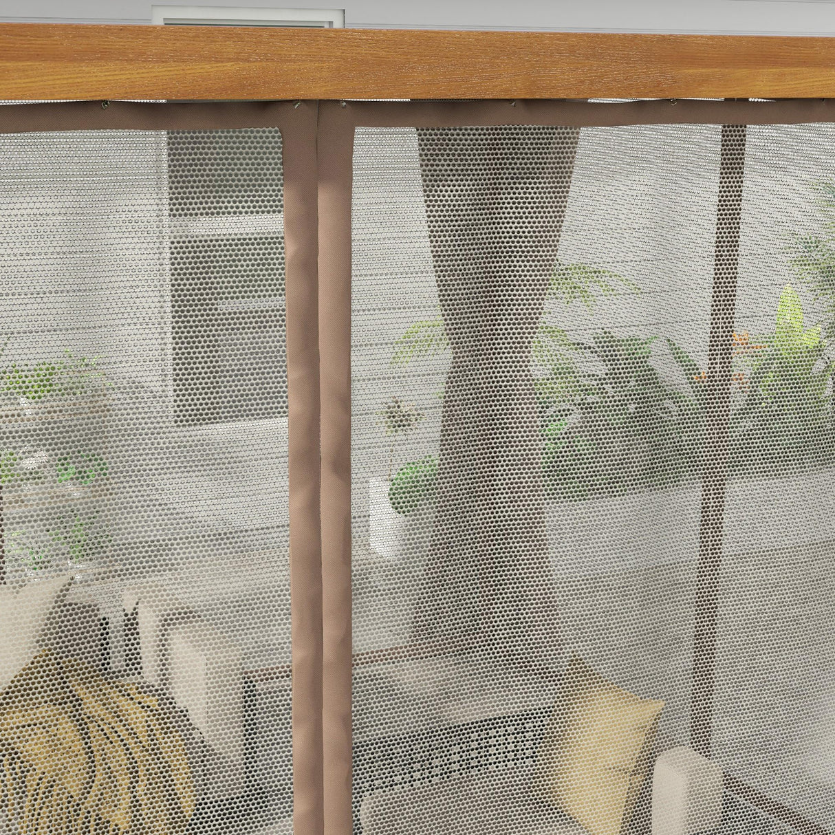 Outsunny 10' x 13' Louvered Pergola Hardtop Gazebo with Adjustable Aluminum Roof and Frame, Outdoor Pergola with Curtains and Netting, for Garden, Outsunny