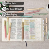 Mr. Pen- Aesthetic Gel Highlighters and Pens No Bleed, 12 Pack, Pastel Colors Bible Highlighters and Pens No Bleed, Bible Pens No Bleed Through, Mr. Pen