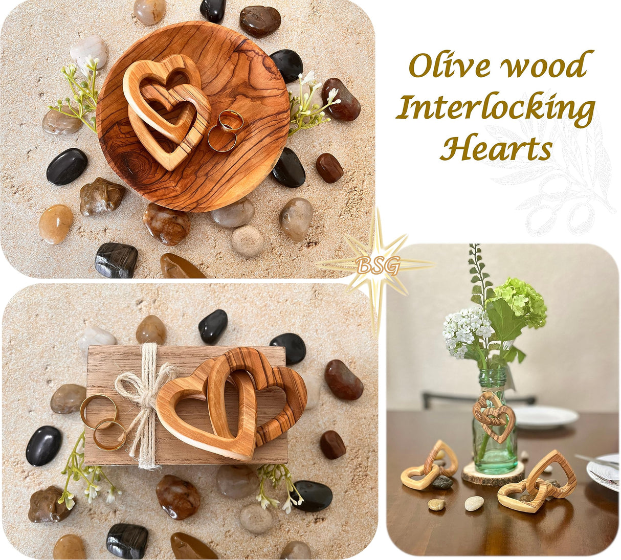 Customized Gifts, Olive Wood Hearts, Personalized Valentines Day Gift, Together Forever, Unique and Cute for Engagement, Wedding, Anniversary, Dacaret Factory