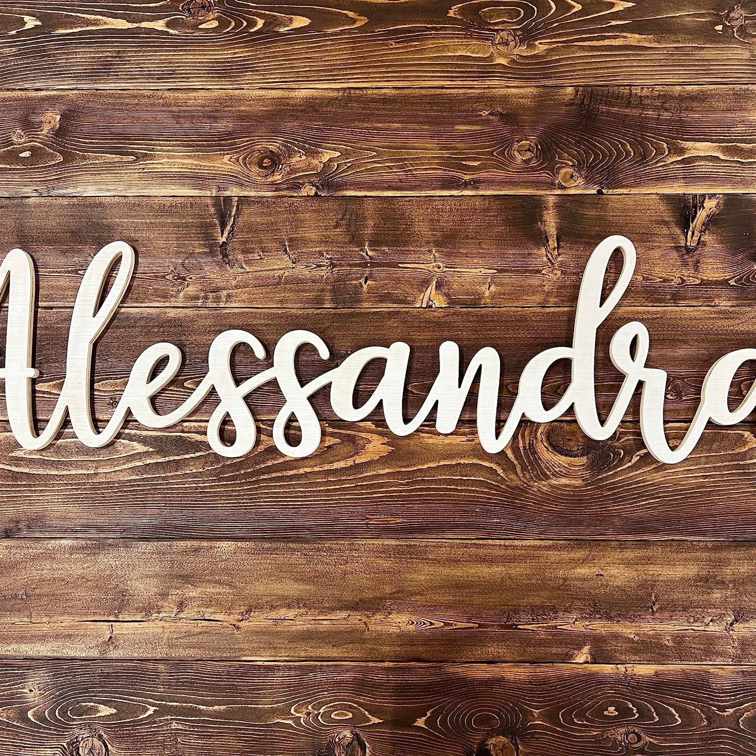 Wooden Name sign, Personalized Name Cut Out (18 Inches) Generic