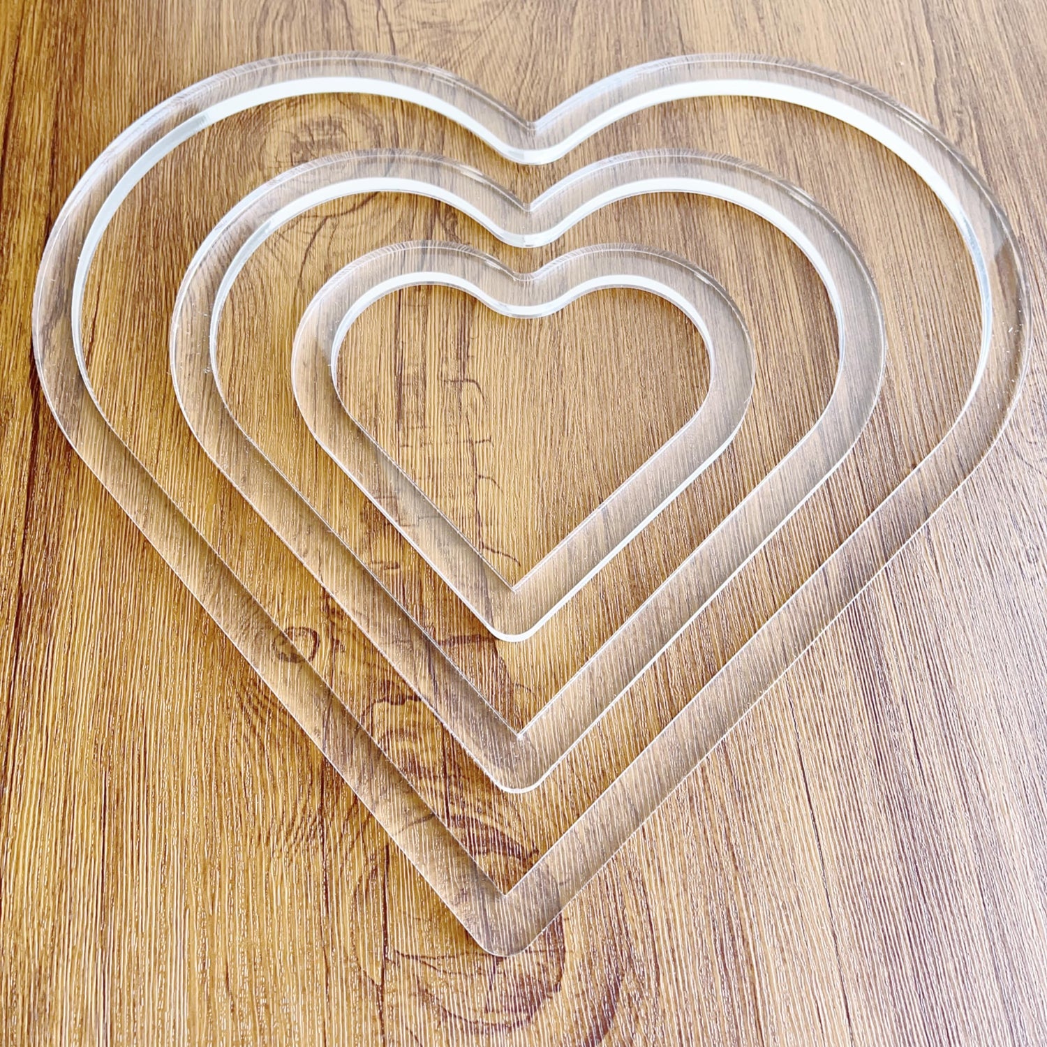 3 Hearts Nesting Valet Tray Router Template, Router Jig, Woodworking Template, Craft Template Phocaea