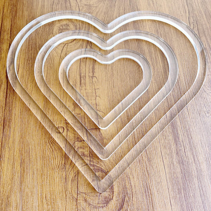 3 Hearts Nesting Valet Tray Router Template, Router Jig, Woodworking Template, Craft Template