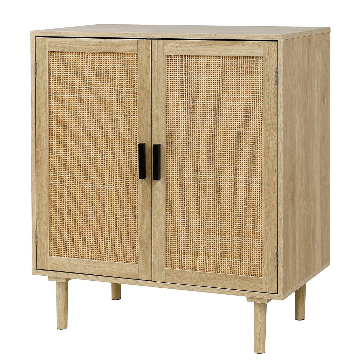 Finnhomy Sideboard Buffet Kitchen Storage Cabinet with Rattan Decorated Doors, Dining Room, Hallway, Cupboard Console Table, Liquor / Accent Cabinet, Finnhomy