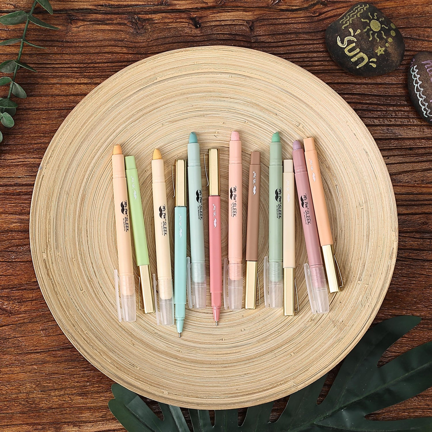 Mr. Pen- Aesthetic Gel Highlighters and Pens No Bleed, 12 Pack, Pastel Colors Bible Highlighters and Pens No Bleed, Bible Pens No Bleed Through, Mr. Pen