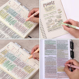 Mr. Pen- Aesthetic Gel Highlighters and Pens No Bleed, 12 Pack, Pastel Colors Bible Highlighters and Pens No Bleed, Bible Pens No Bleed Through, Mr. Pen