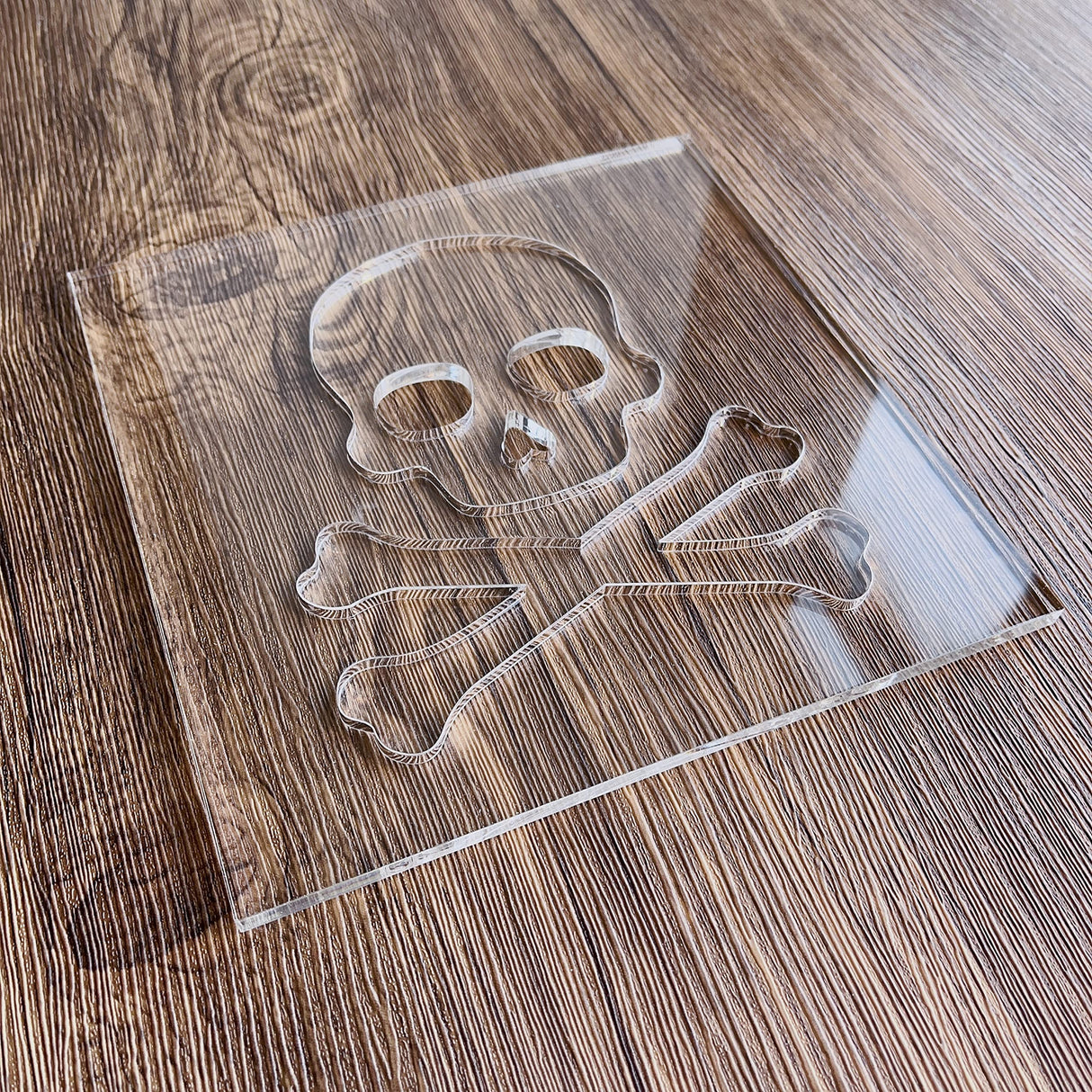 Skull Router Template, Clear Acrylic Template, Woodworking Router Template Phocaea
