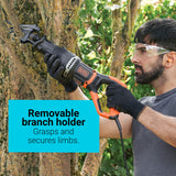 BLACK+DECKER 7 Amp Electric Reciprocating Saw with Removable Branch Holder (BES301K) BLACK+DECKER