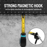 DURATECH Magnetic Tape Measure 12FT with Fractions 1/8, 2 Pack Retractable Measuring Tape, Easy to Read Both Side Measurement Tape, Magnetic Hook and DURATECH