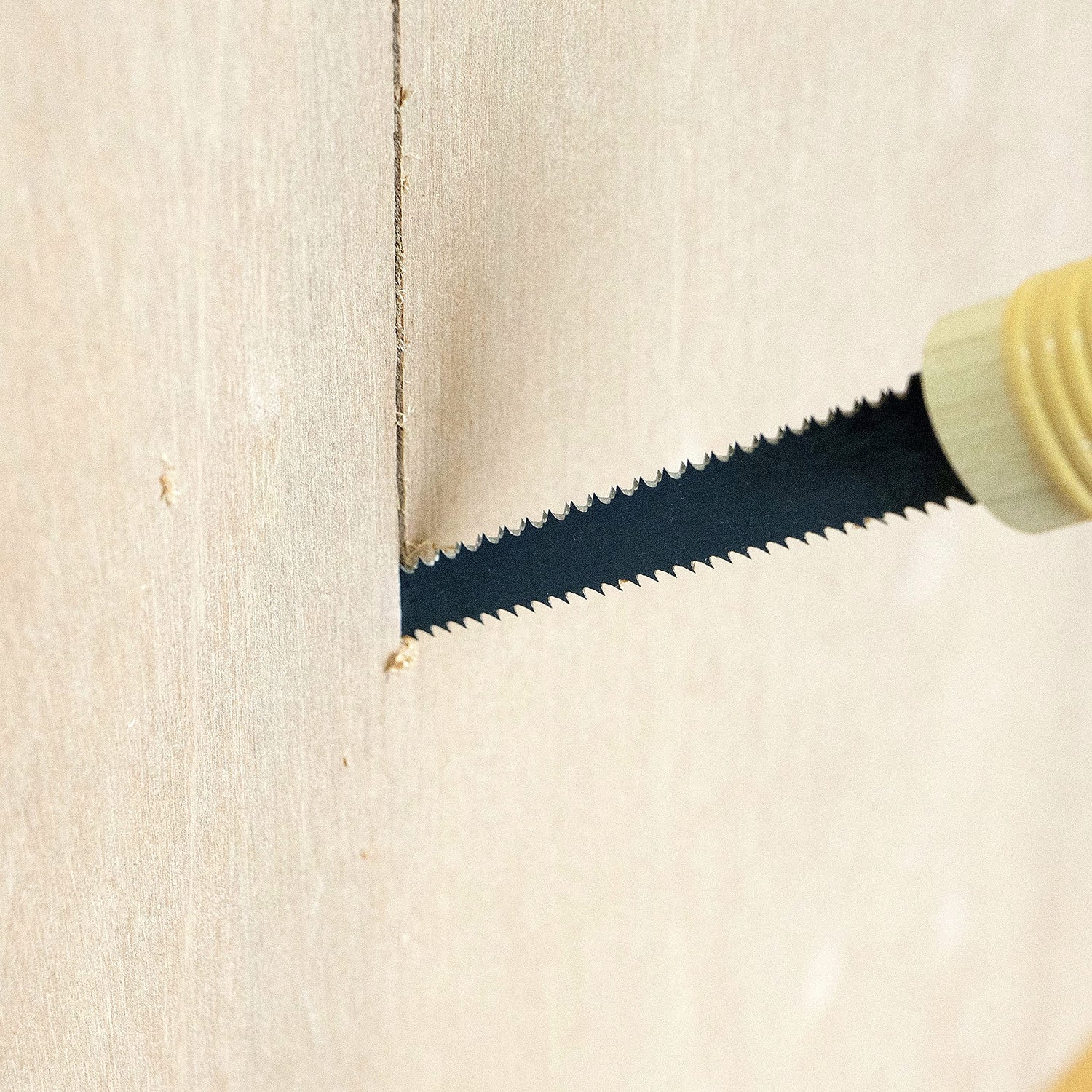 RANSHOU Japanese Pull Saw Woodworking Mini Keyhole Saw 4-3/4" Made in JAPAN, Ryoba Double-Edge Hand Saw for Wood, Plywood, Drywall, Sheetrock, Gypsum RANSHOU