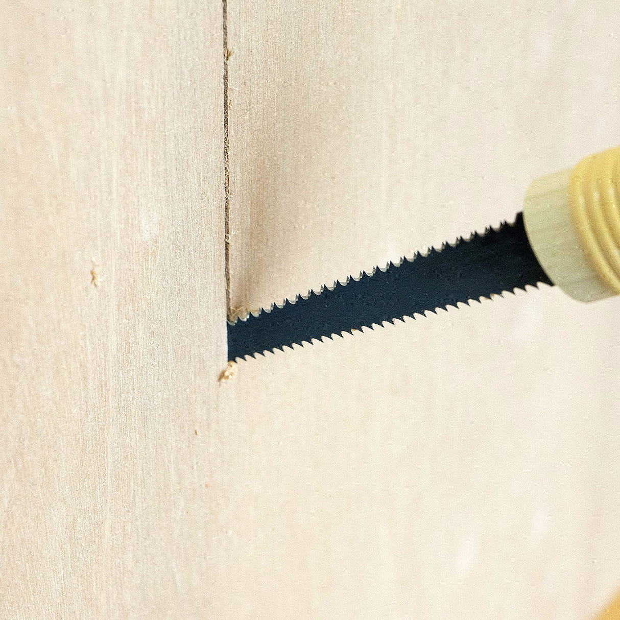 RANSHOU Japanese Pull Saw Woodworking Mini Keyhole Saw 4-3/4" Made in JAPAN, Ryoba Double-Edge Hand Saw for Wood, Plywood, Drywall, Sheetrock, Gypsum RANSHOU