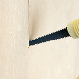 RANSHOU Japanese Pull Saw Woodworking Small Keyhole Saw 7-7/8" Made in JAPAN, Ryoba Double-Edge Hand Saw for Wood, Plywood, Drywall, Sheetrock, RANSHOU
