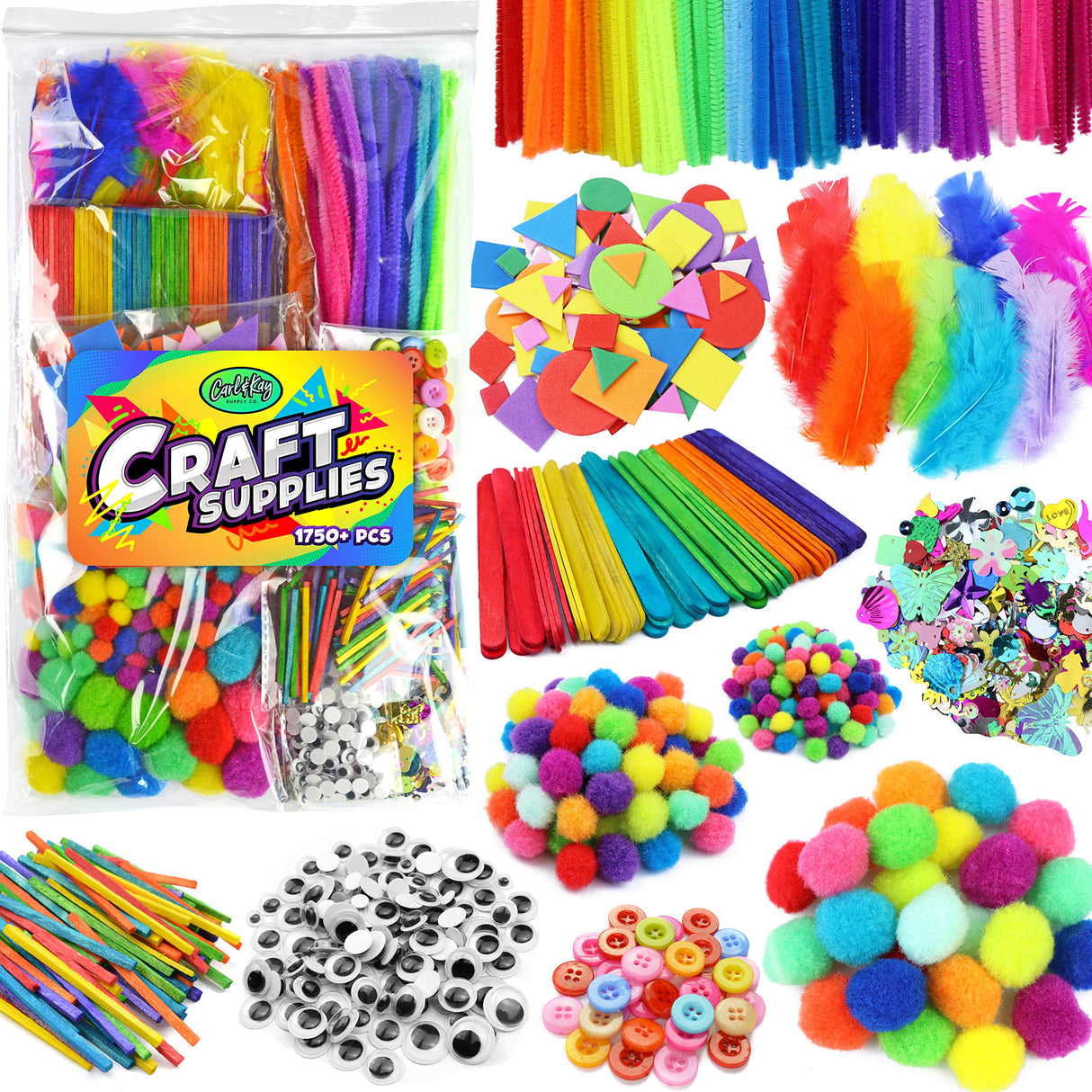 Arts & Crafts Supplies Kits & Materials Set for Kids, Toddler - Carl & Kay Carl & Kay Supply Co.