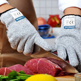 Cut Resistant Gloves Food Grade Level 5 Protection, Safety Kitchen Cuts Gloves for Oyster Shucking, Fish Fillet Processing, Mandolin Slicing, Meat WoodArtSupply