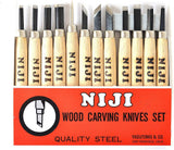 Wood Carving Knives Set Standard 12 Pieces WoodArtSupply