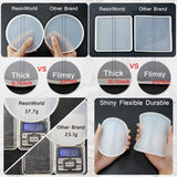 8 Pack Thick 4 Inches Resin Coaster Molds Set, 4 Pack round Coaster Silicone Molds + 4 Pack Square Coaster Resin Mold, Coaster Molds for Resin WoodArtSupply