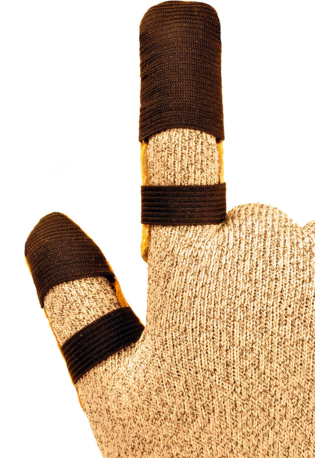 G & F Finger Guard and Thumb Guard Made of Leather 1 or 10 Pieces WoodArtSupply