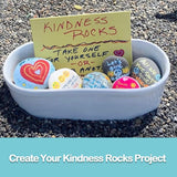 15 Pcs Rocks for Painting, River Rocks to Paint, 2"-3" Flat Painting Rocks, Smooth Rocks for Crafts WoodArtSupply