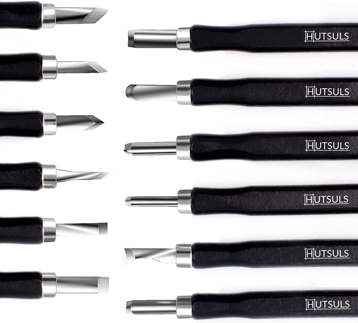 Wood Carving Tools Set - Easy to Use 12 Pcs Mini Wood Chisel Beginner Wood Carving Kit WoodArtSupply