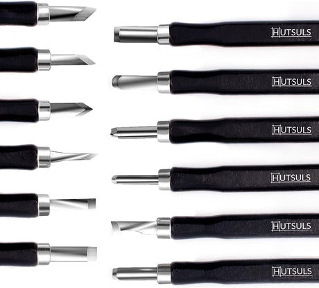 Wood Carving Tools Set - Easy to Use 12 Pcs Mini Wood Chisel Beginner Wood Carving Kit WoodArtSupply